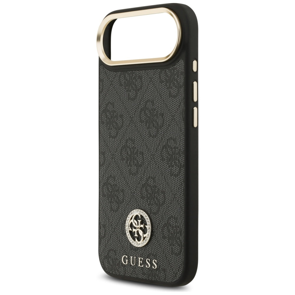Θήκη MagSafe για Apple iPhone 17 Air, Guess, 4G Strass Logo, Μαύρη