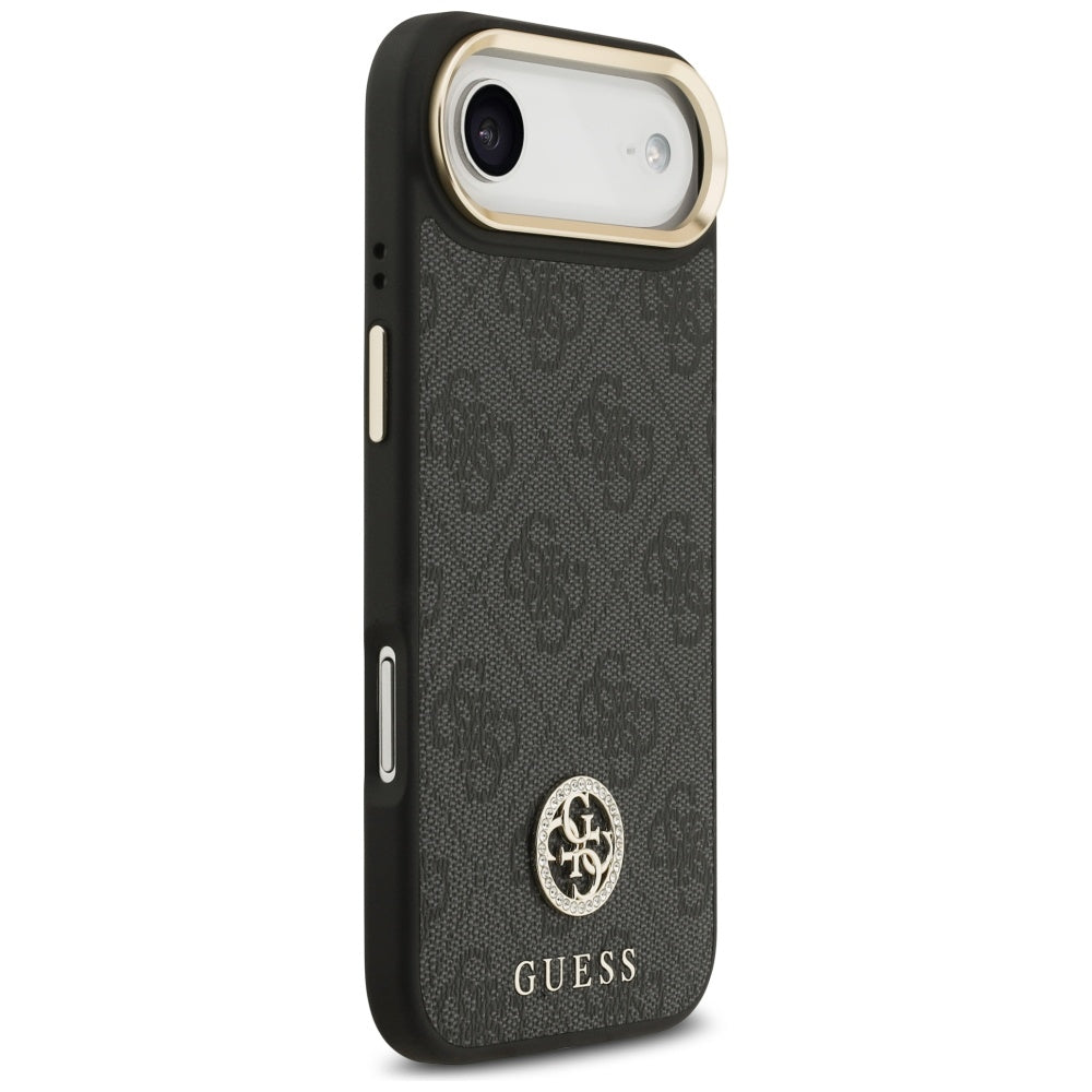 Θήκη MagSafe για Apple iPhone 17 Air, Guess, 4G Strass Logo, Μαύρη