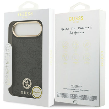 Θήκη MagSafe για Apple iPhone 17 Air, Guess, 4G Strass Logo, Μαύρη