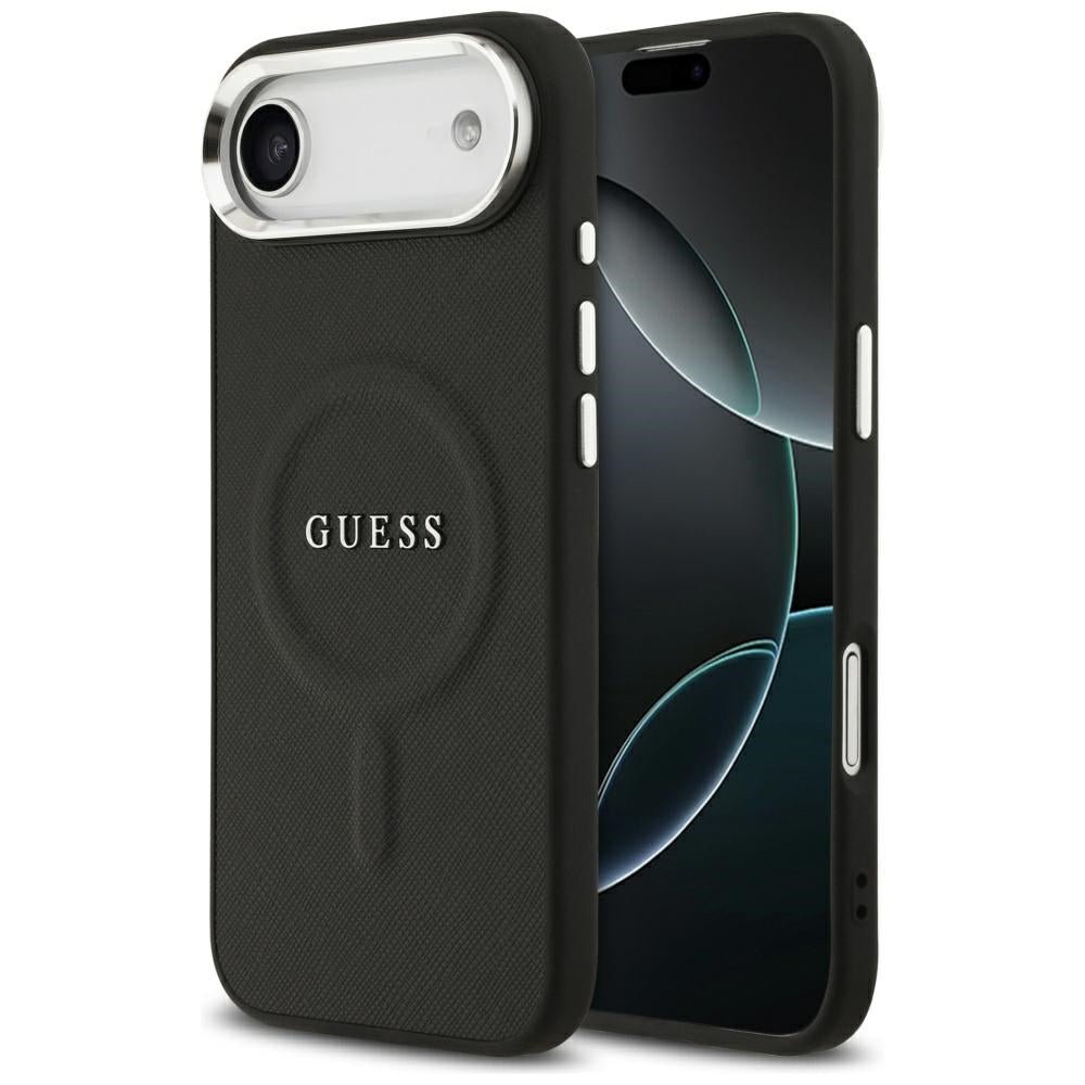 Θήκη MagSafe για Apple iPhone 17 Air, Guess, Classic Logo, Μαύρη