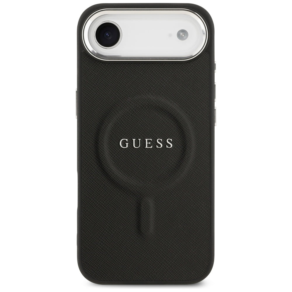 Θήκη MagSafe για Apple iPhone 17 Air, Guess, Classic Logo, Μαύρη