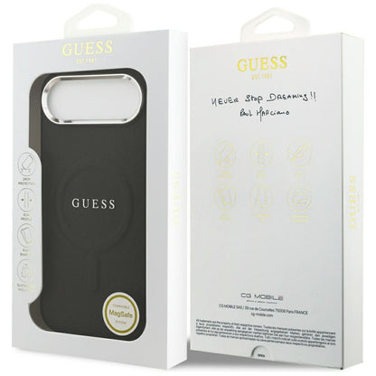 Θήκη MagSafe για Apple iPhone 17 Air, Guess, Classic Logo, Μαύρη