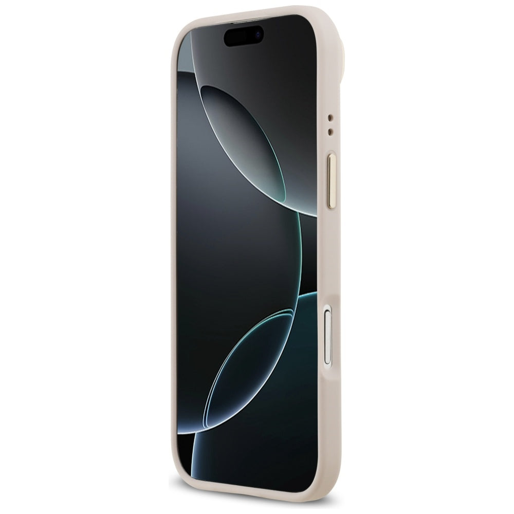 Θήκη MagSafe για Apple iPhone 17 Air, Guess, Grained Strass Logo, Ροζ