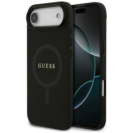 Θήκη MagSafe για Apple iPhone 17 Air, Guess, Saffiano Classic Logo, Μαύρη