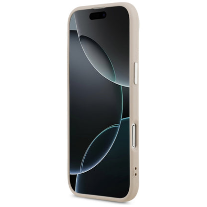 Θήκη MagSafe για Apple iPhone 17 Air, Guess, Triangle Logo, Ροζ Ασημί