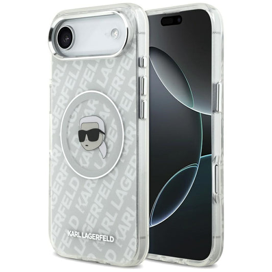 MagSafe Case for Apple iPhone 17 Air, Karl Lagerfeld, IML Karl's Head, Grey