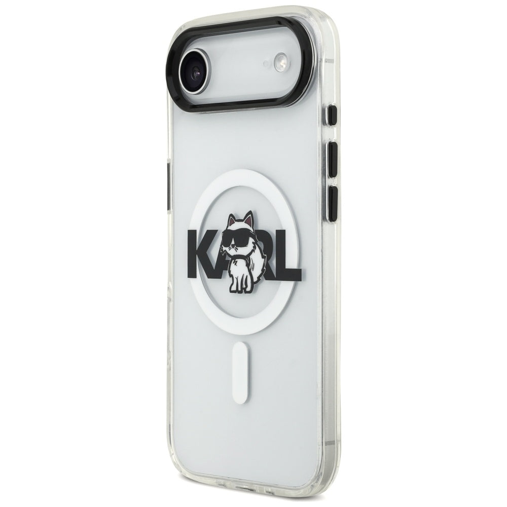 Θήκη MagSafe για Apple iPhone 17 Air, Karl Lagerfeld, IML Sketch Logo Choupette, Διάφανη