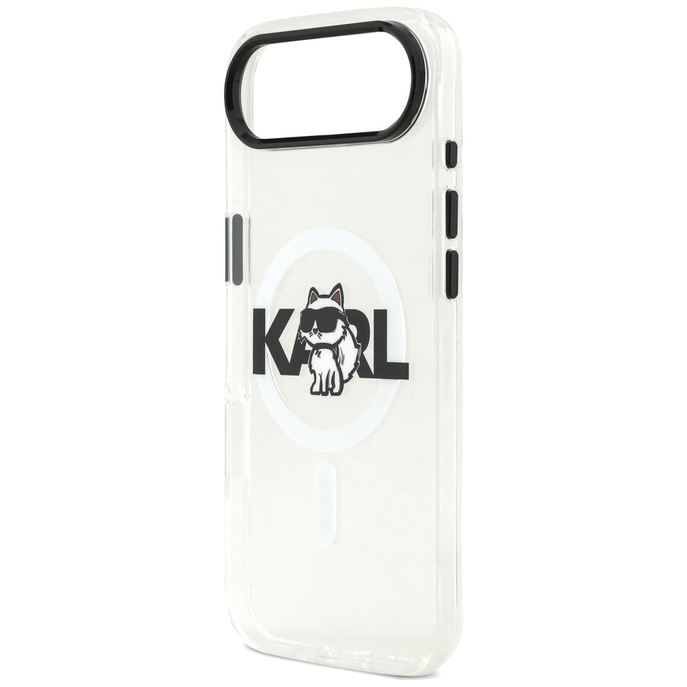 Θήκη MagSafe για Apple iPhone 17 Air, Karl Lagerfeld, IML Sketch Logo Choupette, Διάφανη