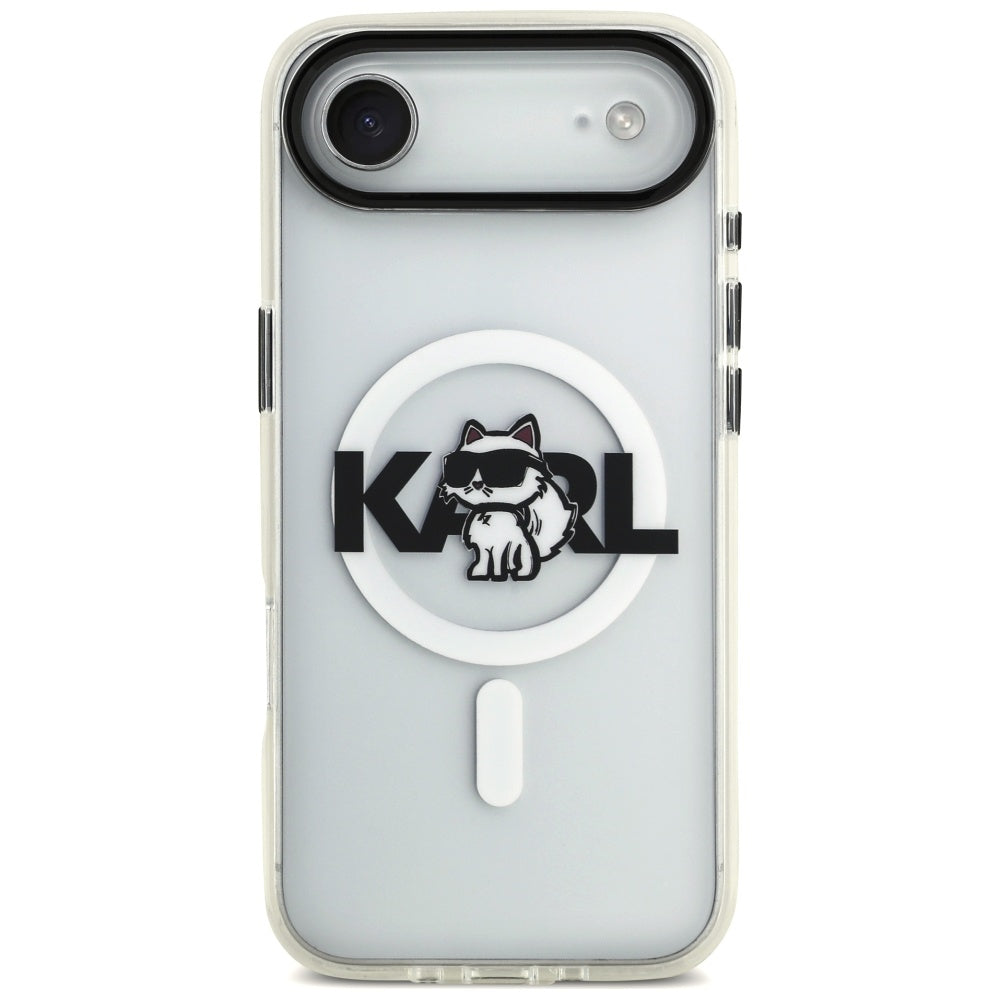 Θήκη MagSafe για Apple iPhone 17 Air, Karl Lagerfeld, IML Sketch Logo Choupette, Διάφανη