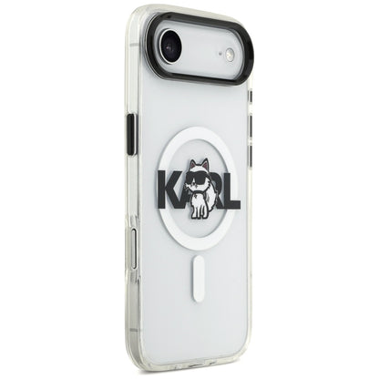 Θήκη MagSafe για Apple iPhone 17 Air, Karl Lagerfeld, IML Sketch Logo Choupette, Διάφανη