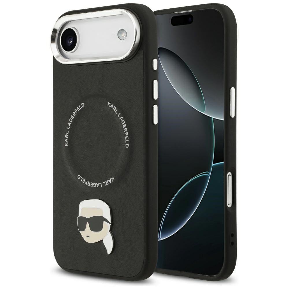 Θήκη MagSafe για Apple iPhone 17 Air, Karl Lagerfeld, Karl Pin, Μαύρη