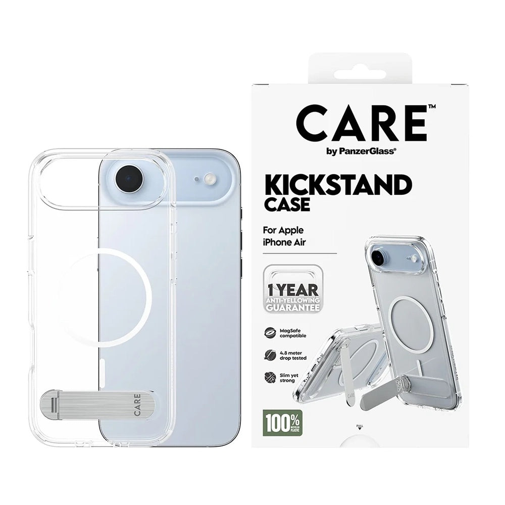 Θήκη MagSafe για Apple iPhone 17 Air, PanzerGlass, Με Στήριγμα Kickstand, Διάφανη