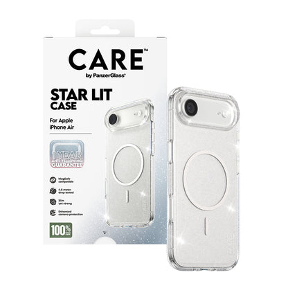 Θήκη MagSafe για Apple iPhone 17 Air, PanzerGlass, Care Urban Explorer Star Lit, Διαφανής Λευκή