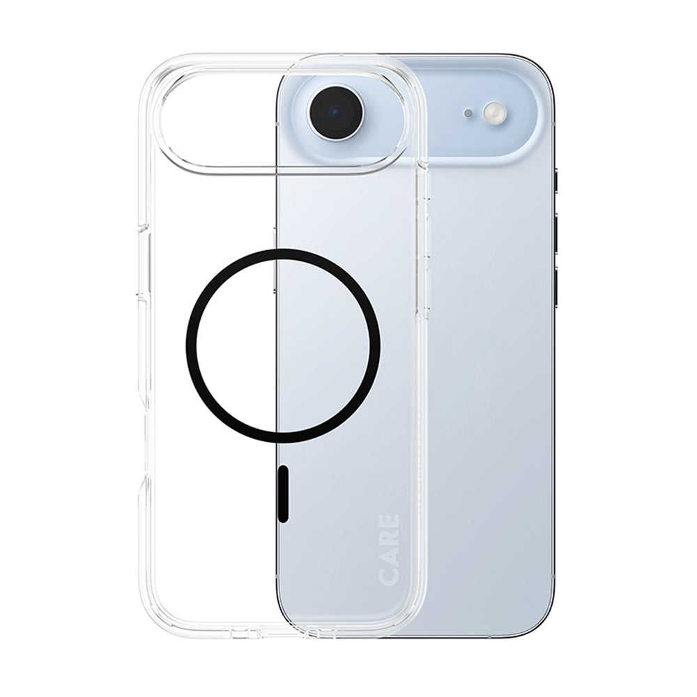 MagSafe Case for Apple iPhone 17 Air, PanzerGlass, Urban Explorer Care, Black Transparent