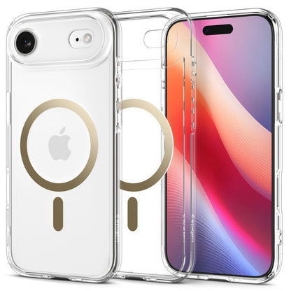 Θήκη MagSafe για Apple iPhone 17 Air, Spigen, Ultra Hybrid, Διάφανο Χρυσό
