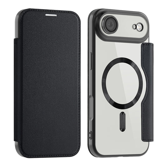 Θήκη MagSafe για Apple iPhone 17 Air, Techsuit, SmartMag Book, Μαύρη