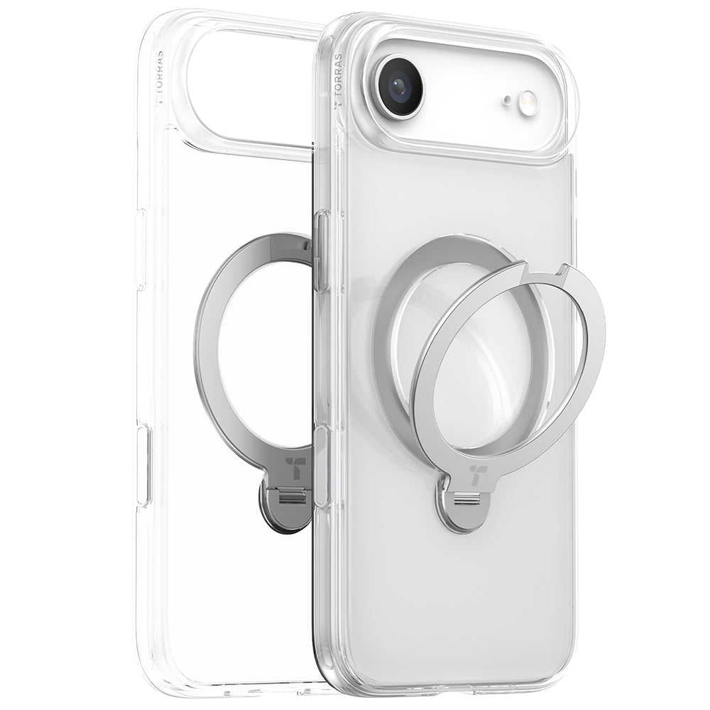 Θήκη MagSafe για Apple iPhone 17 Air, Torras, Ostand Spin, Διαφανής