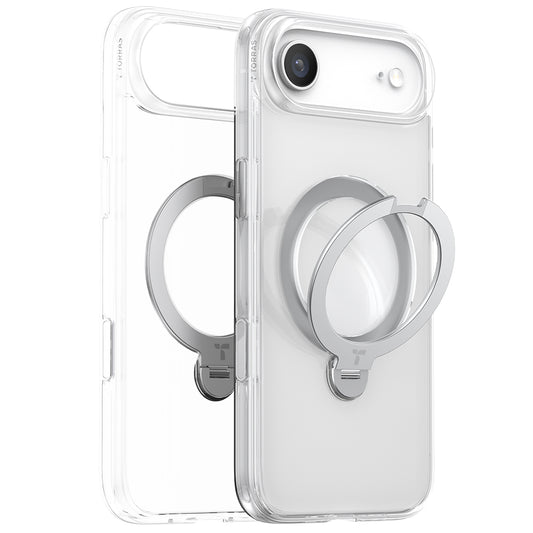 Θήκη MagSafe για Apple iPhone 17 Air, Torras, Ostand Spin, Διαφανής