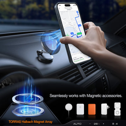 Θήκη MagSafe για Apple iPhone 17 Air, Torras, Pstand, Μαύρη