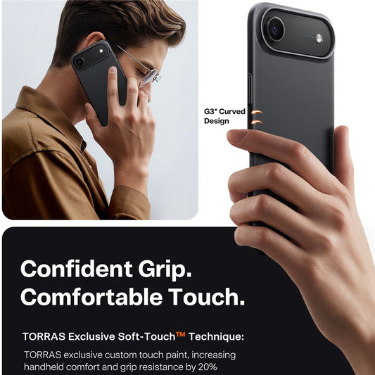 Θήκη MagSafe για Apple iPhone 17 Air, Torras, SlimFit, Μαύρη