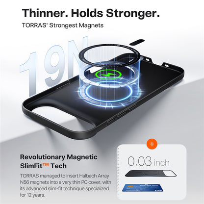 Θήκη MagSafe για Apple iPhone 17 Air, Torras, SlimFit, Μαύρη