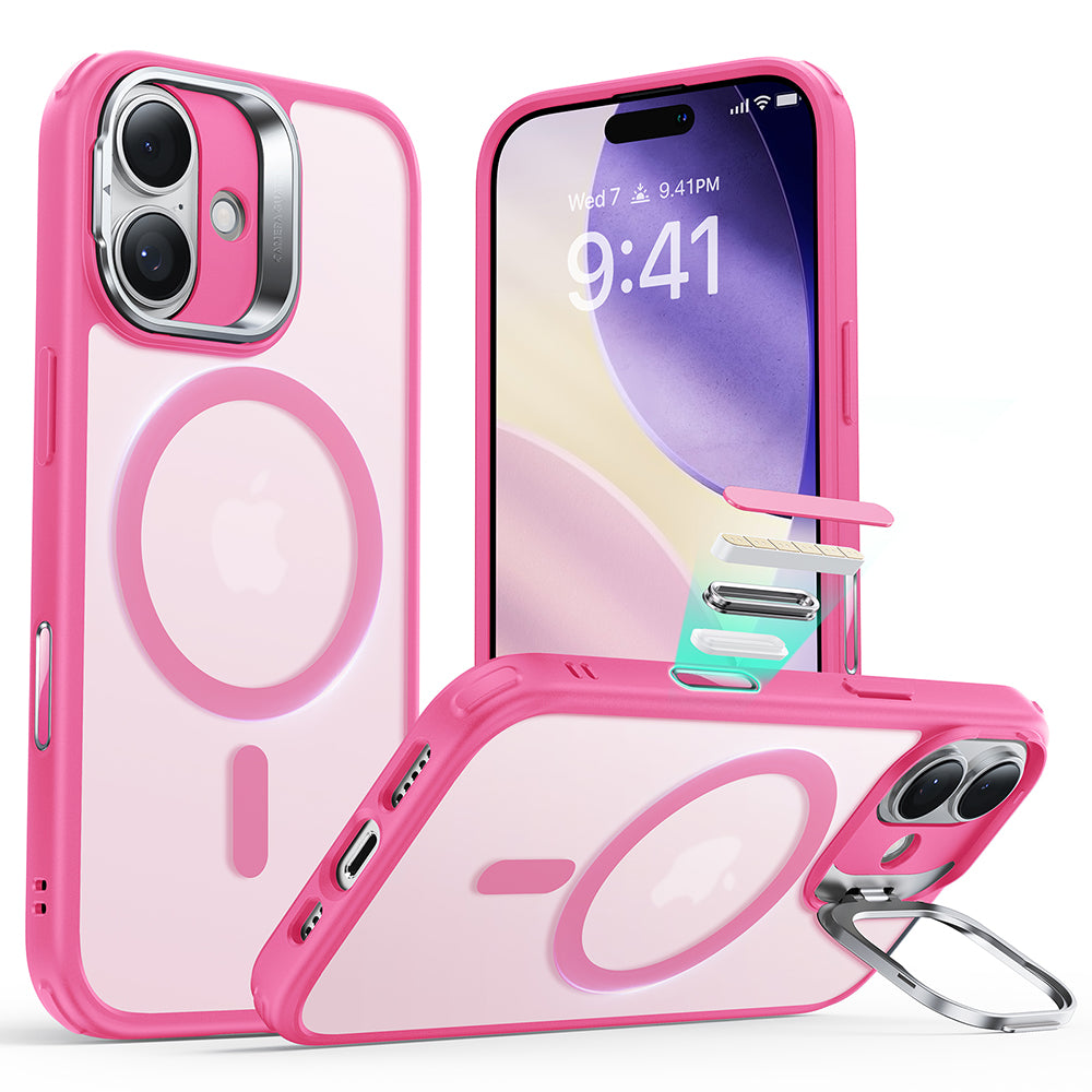 Θήκη MagSafe για Apple iPhone 17, ESR, Classic Hybrid Kickstand, Ροζ Σατέν