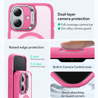 Θήκη MagSafe για Apple iPhone 17, ESR, Classic Hybrid Kickstand, Ροζ Σατέν