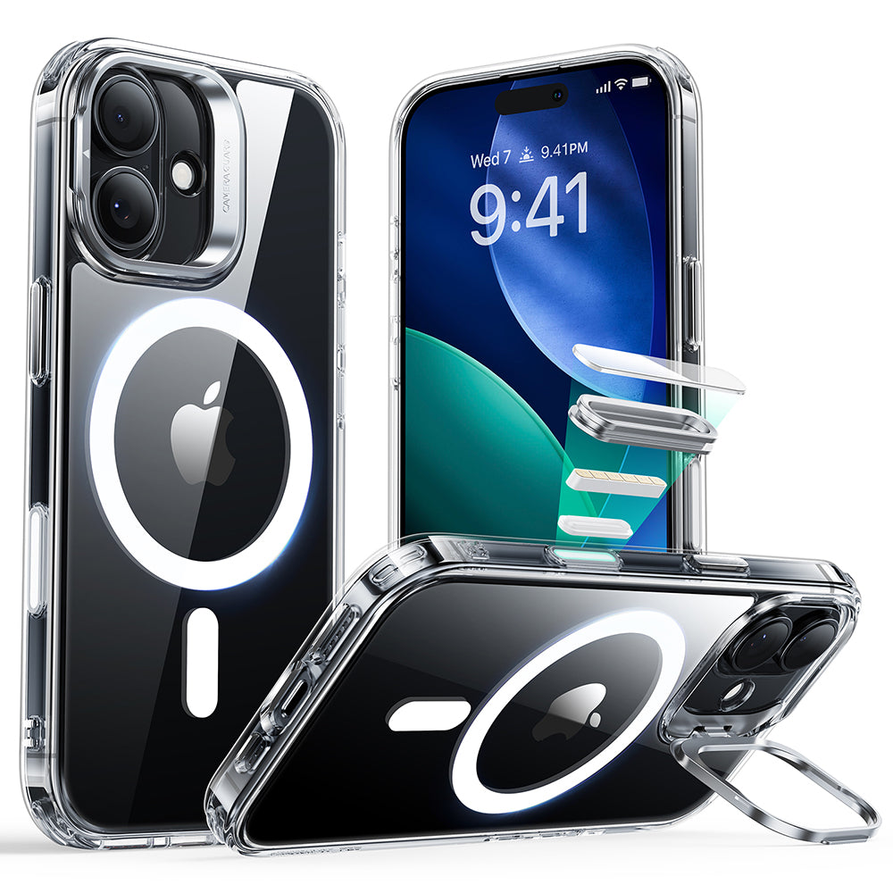 Θήκη MagSafe για Apple iPhone 17, ESR, Classic Hybrid Kickstand, Διάφανη