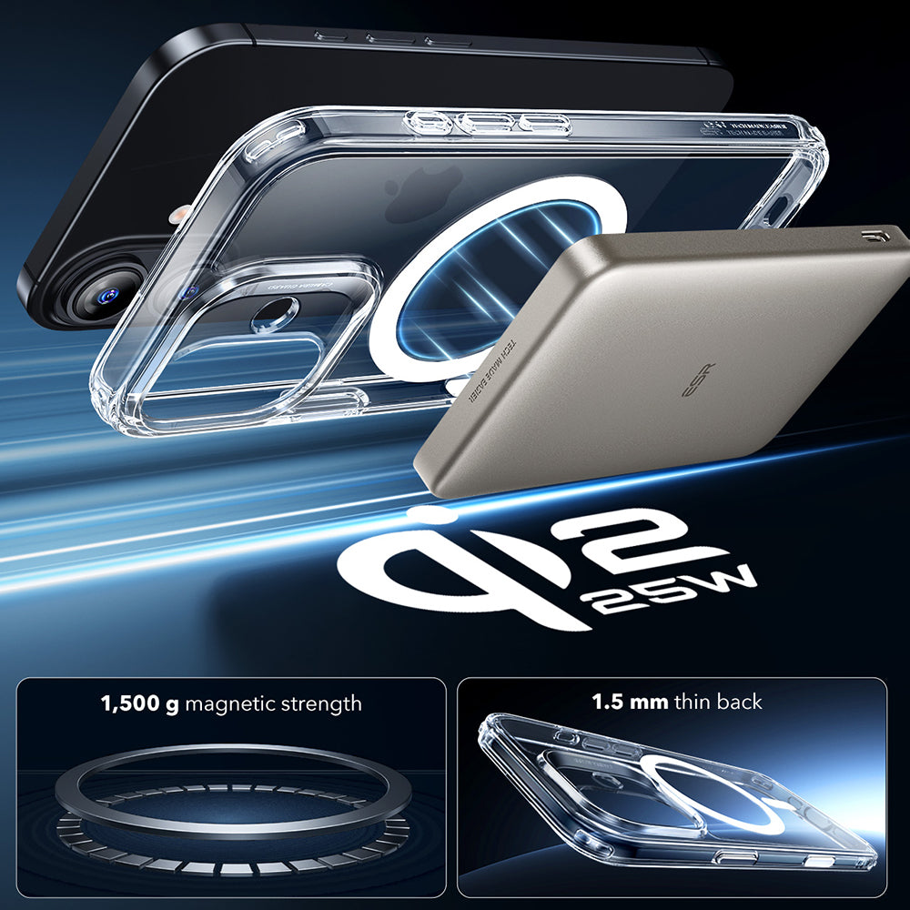 Θήκη MagSafe για Apple iPhone 17, ESR, Classic Hybrid, Διάφανη
