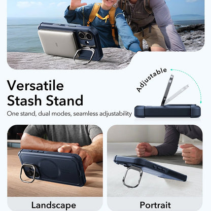 Θήκη MagSafe για Apple iPhone 17, ESR, Cyber Armor Kickstand, Μπλε