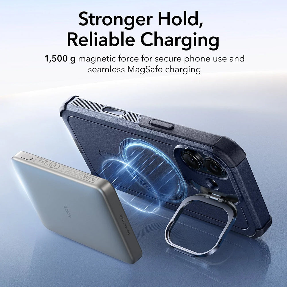 Θήκη MagSafe για Apple iPhone 17, ESR, Cyber Armor Kickstand, Μπλε