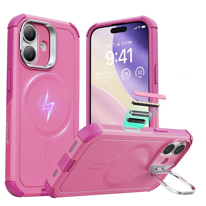 Θήκη MagSafe για Apple iPhone 17, ESR, Cyber Armor Kickstand, Ροζ