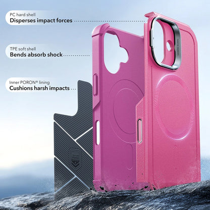 Θήκη MagSafe για Apple iPhone 17, ESR, Cyber Armor Kickstand, Ροζ
