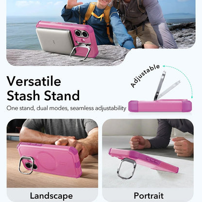 Θήκη MagSafe για Apple iPhone 17, ESR, Cyber Armor Kickstand, Ροζ