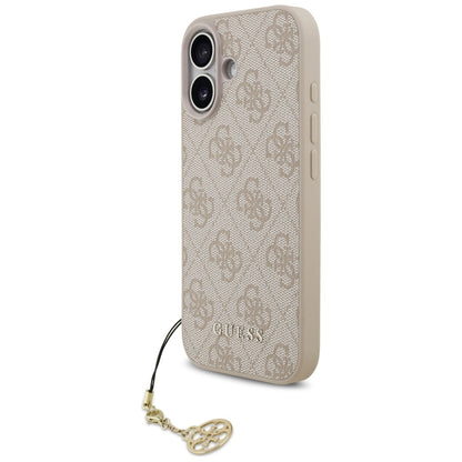 Θήκη MagSafe για Apple iPhone 17, Guess, 4G Charm Cradle, Ροζ