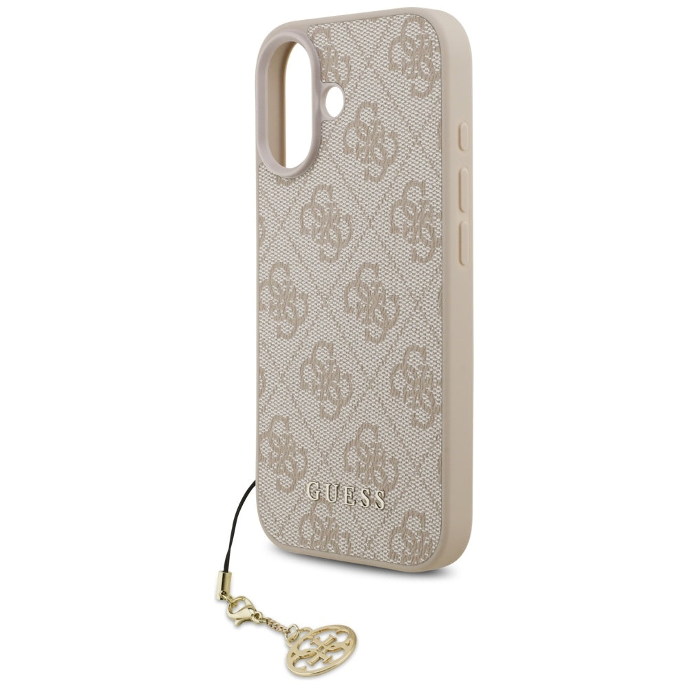 Θήκη MagSafe για Apple iPhone 17, Guess, 4G Charm Cradle, Ροζ