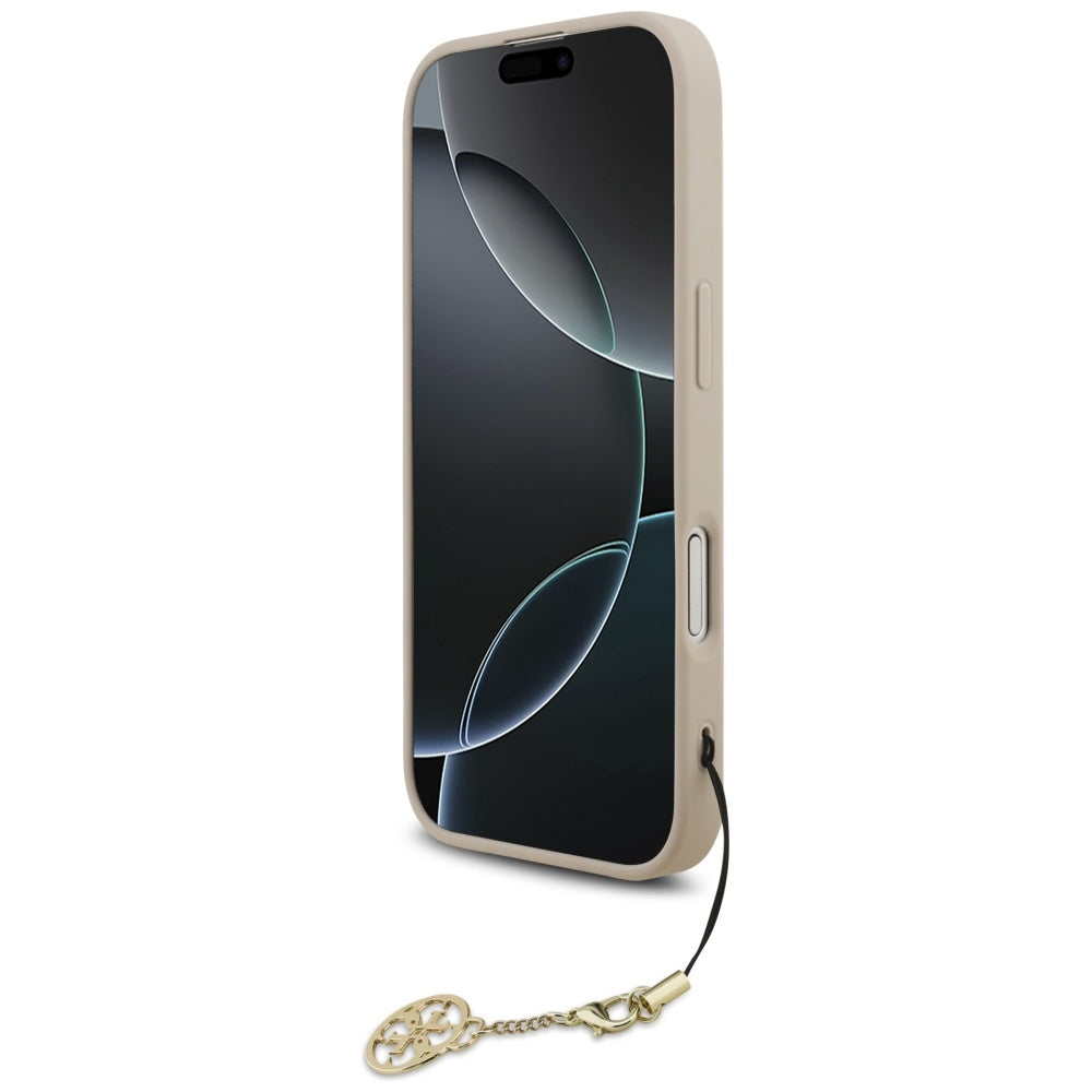 Θήκη MagSafe για Apple iPhone 17, Guess, 4G Charm Cradle, Ροζ