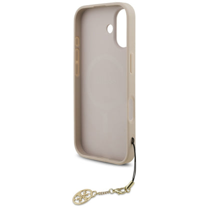 Θήκη MagSafe για Apple iPhone 17, Guess, 4G Charm Cradle, Ροζ