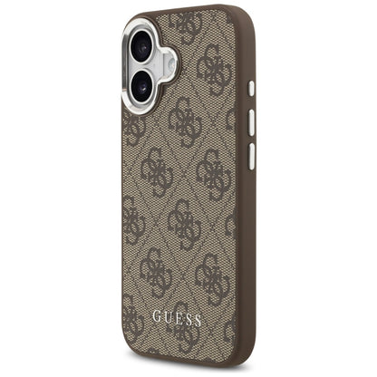 Θήκη MagSafe για Apple iPhone 17, Guess, 4G Classic Logo, Καφέ