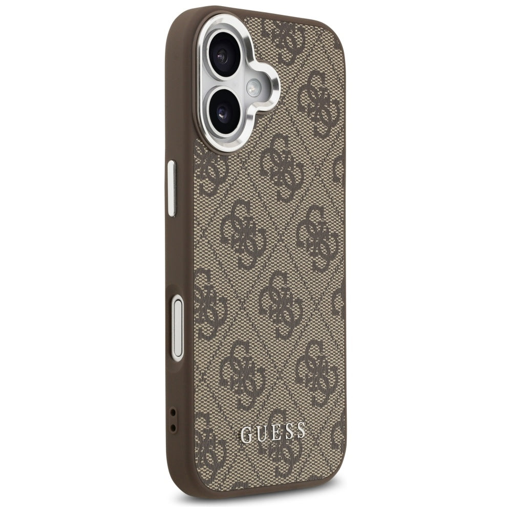 Θήκη MagSafe για Apple iPhone 17, Guess, 4G Classic Logo, Καφέ