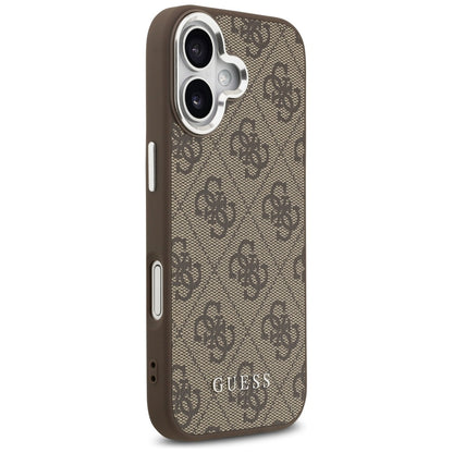 Θήκη MagSafe για Apple iPhone 17, Guess, 4G Classic Logo, Καφέ