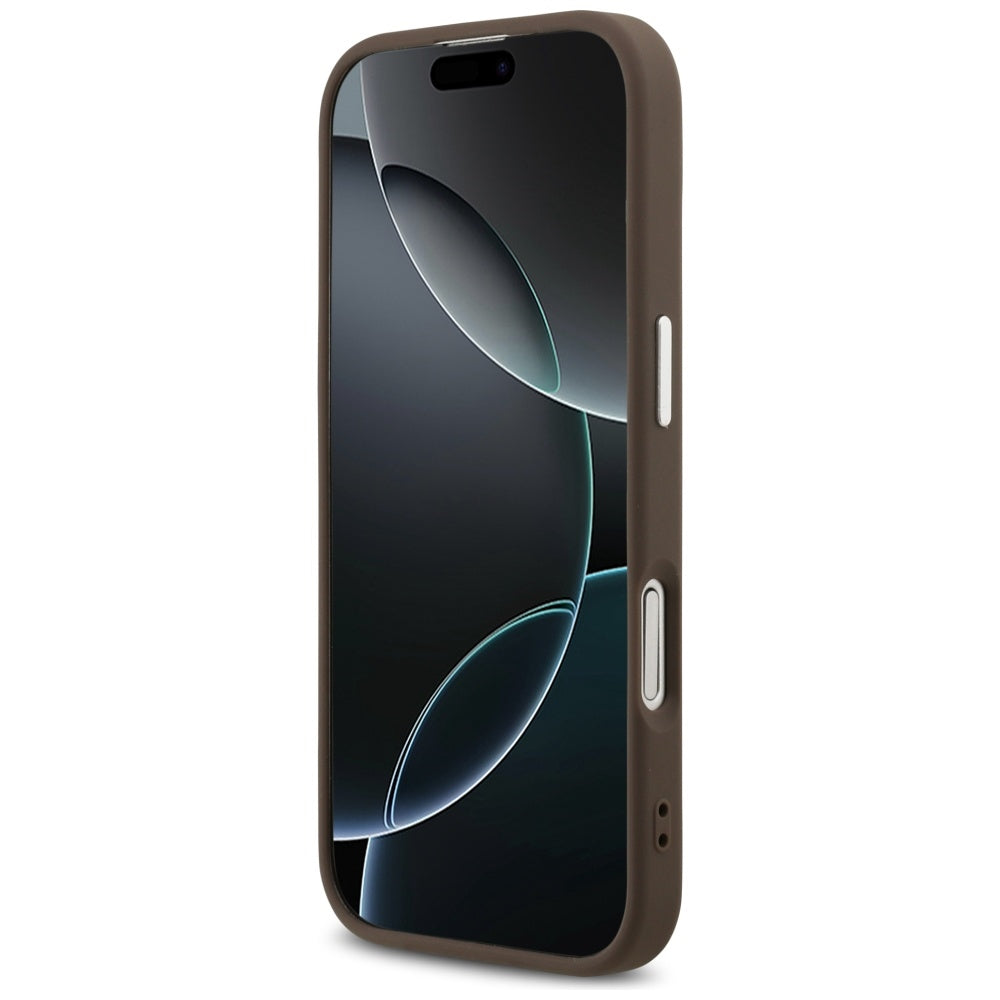 Θήκη MagSafe για Apple iPhone 17, Guess, 4G Classic Logo, Καφέ