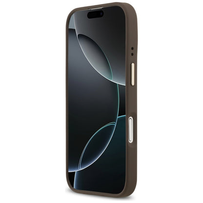 Θήκη MagSafe για Apple iPhone 17, Guess, 4G Logo Plate, Καφέ