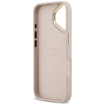 Θήκη MagSafe για Apple iPhone 17, Guess, 4G Logo Plate, Ροζ