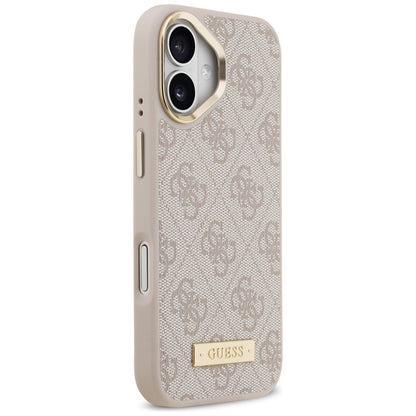 Θήκη MagSafe για Apple iPhone 17, Guess, 4G Logo Plate, Ροζ