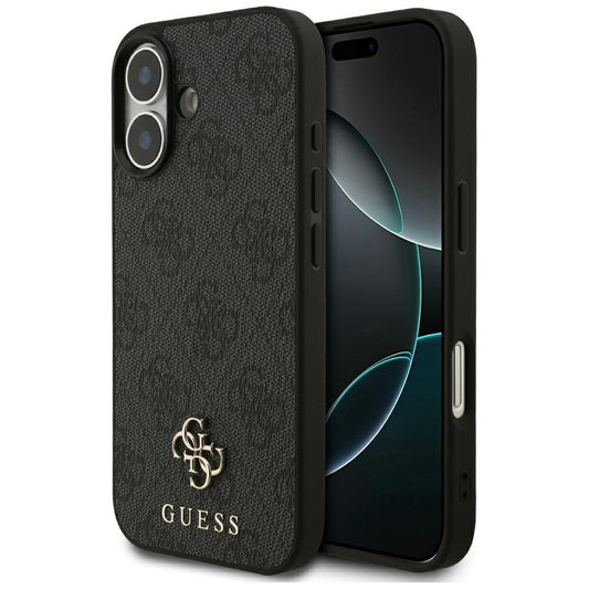 Θήκη MagSafe για Apple iPhone 17, Guess, 4G Small and Classic Logo, Μαύρη