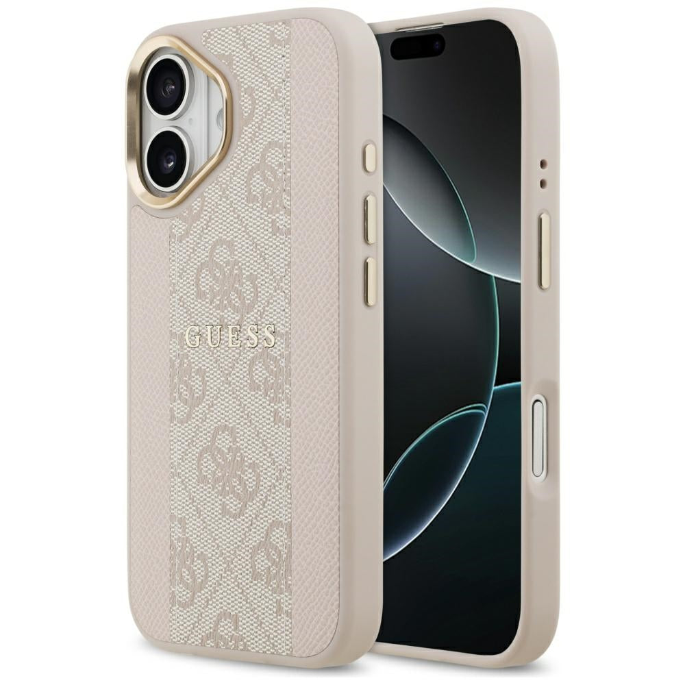 MagSafe Case for Apple iPhone 17, Guess, 4G Stripe, Pink