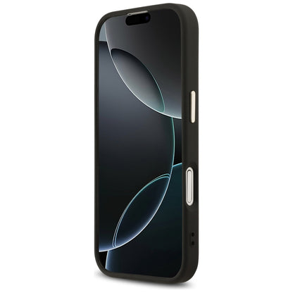 MagSafe Case for Apple iPhone 17, Guess, 4G Triangle Diamond Logo, Black