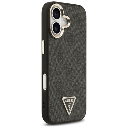 MagSafe Case for Apple iPhone 17, Guess, 4G Triangle Diamond Logo, Black