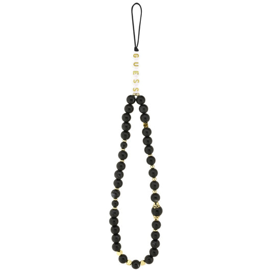 Θήκη MagSafe για Apple iPhone 17, Guess, 4G Triangle Logo με Λουράκι Κορδονιού, Μαύρη